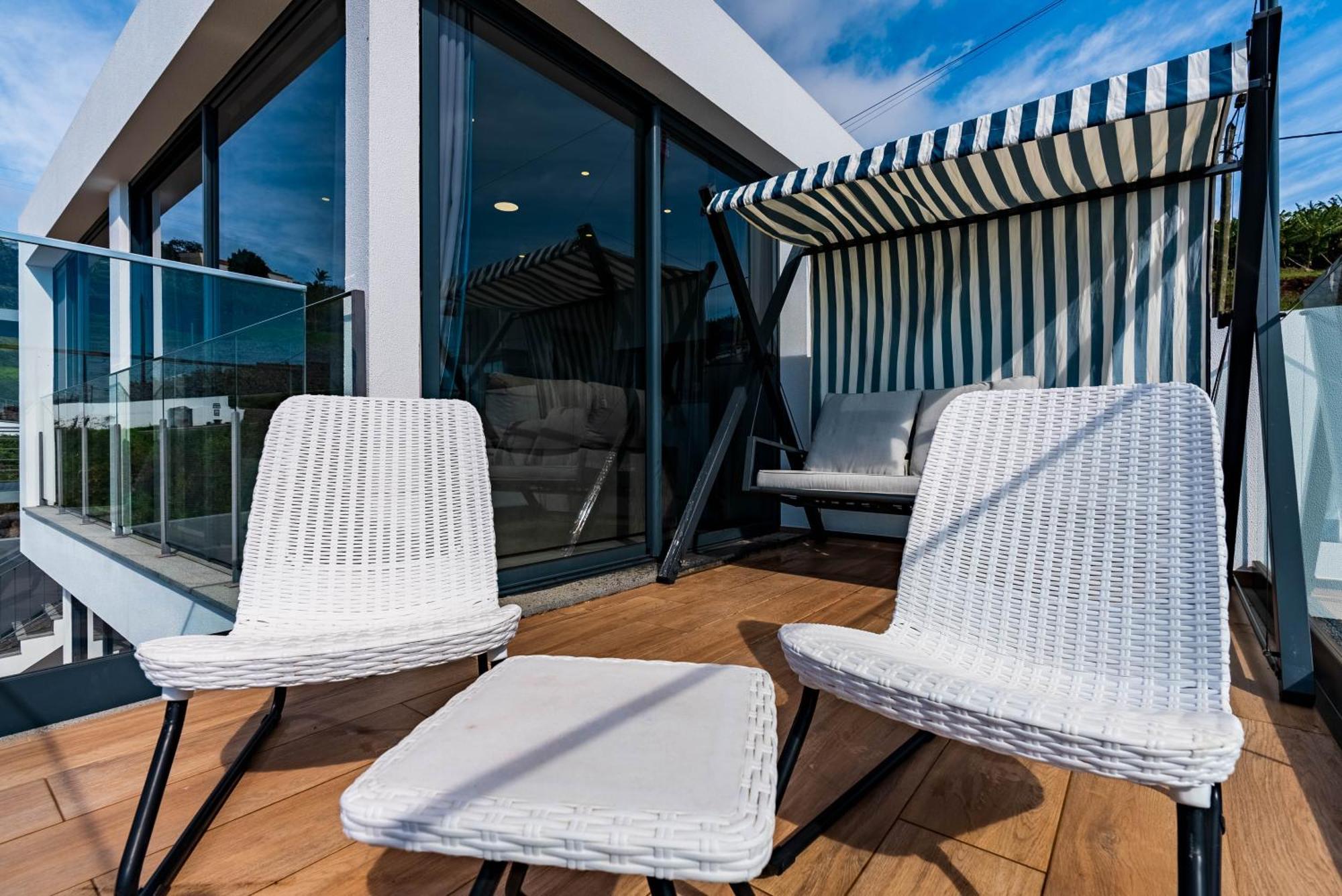 Casa Branca, Beautiful Sea View Apartment Estreito Da Calheta Bagian luar foto