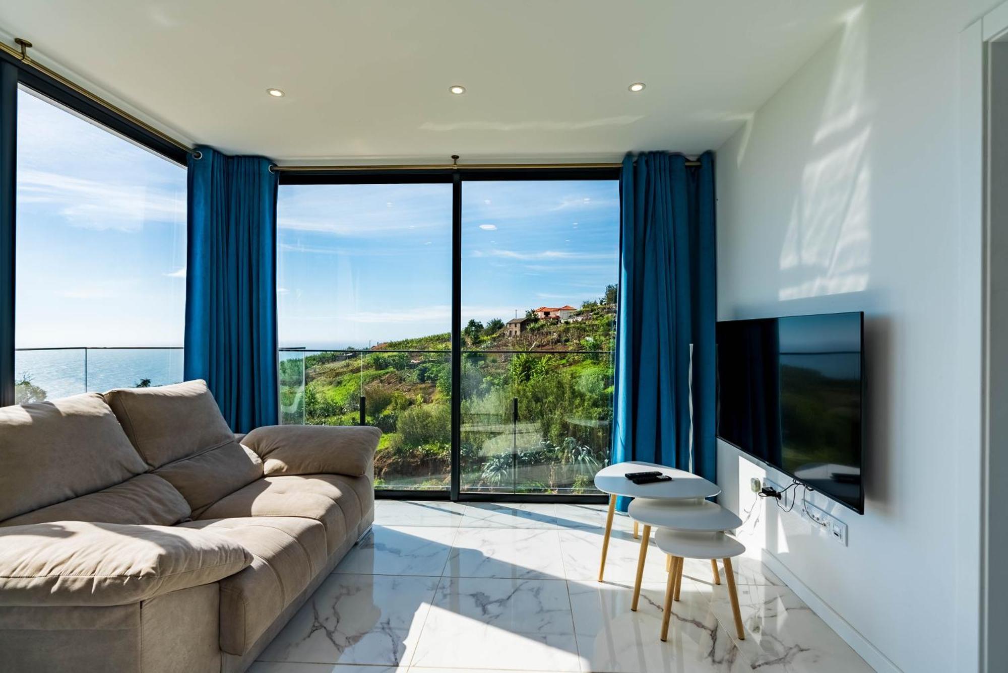 Casa Branca, Beautiful Sea View Apartment Estreito Da Calheta Bagian luar foto